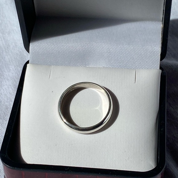 Italian 925 Simple Wedding Band - Picture 4 of 4